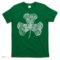 Lacrosse Shamrock Clover St Patricks Day Player Coach Gift T-Shirt thumb 0
