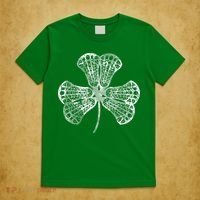 Lacrosse Shamrock Clover St Patricks Day Player Coach Gift T-Shirt thumb 5