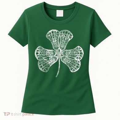 Lacrosse Shamrock Clover St Patricks Day Player Coach Gift Women's T-Shirt