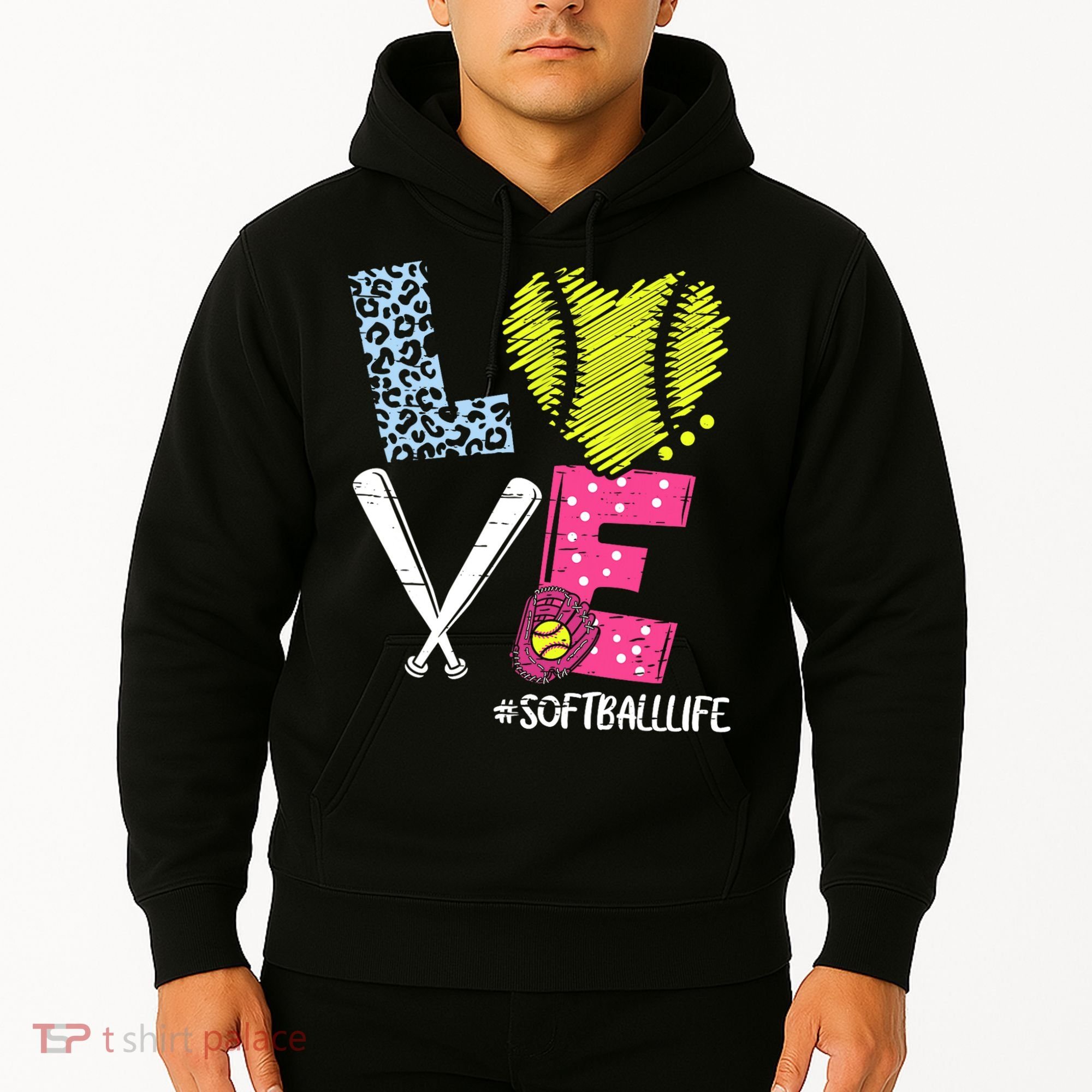 Love Softball Coach Player Softball Life Hoodie
