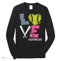Love Softball Coach Player Softball Life Long Sleeve Shirt thumb 0