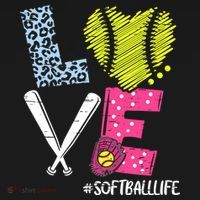 Love Softball Coach Player Softball Life Long Sleeve Shirt thumb 2