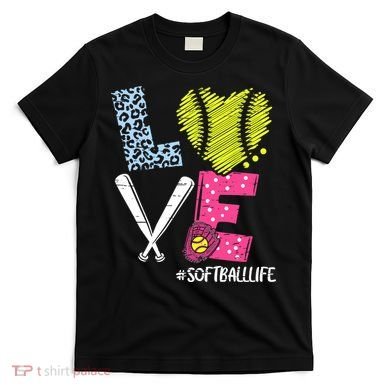 Love Softball Coach Player Softball Life T-Shirt