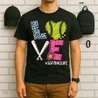 Love Softball Coach Player Softball Life T-Shirt thumb 6