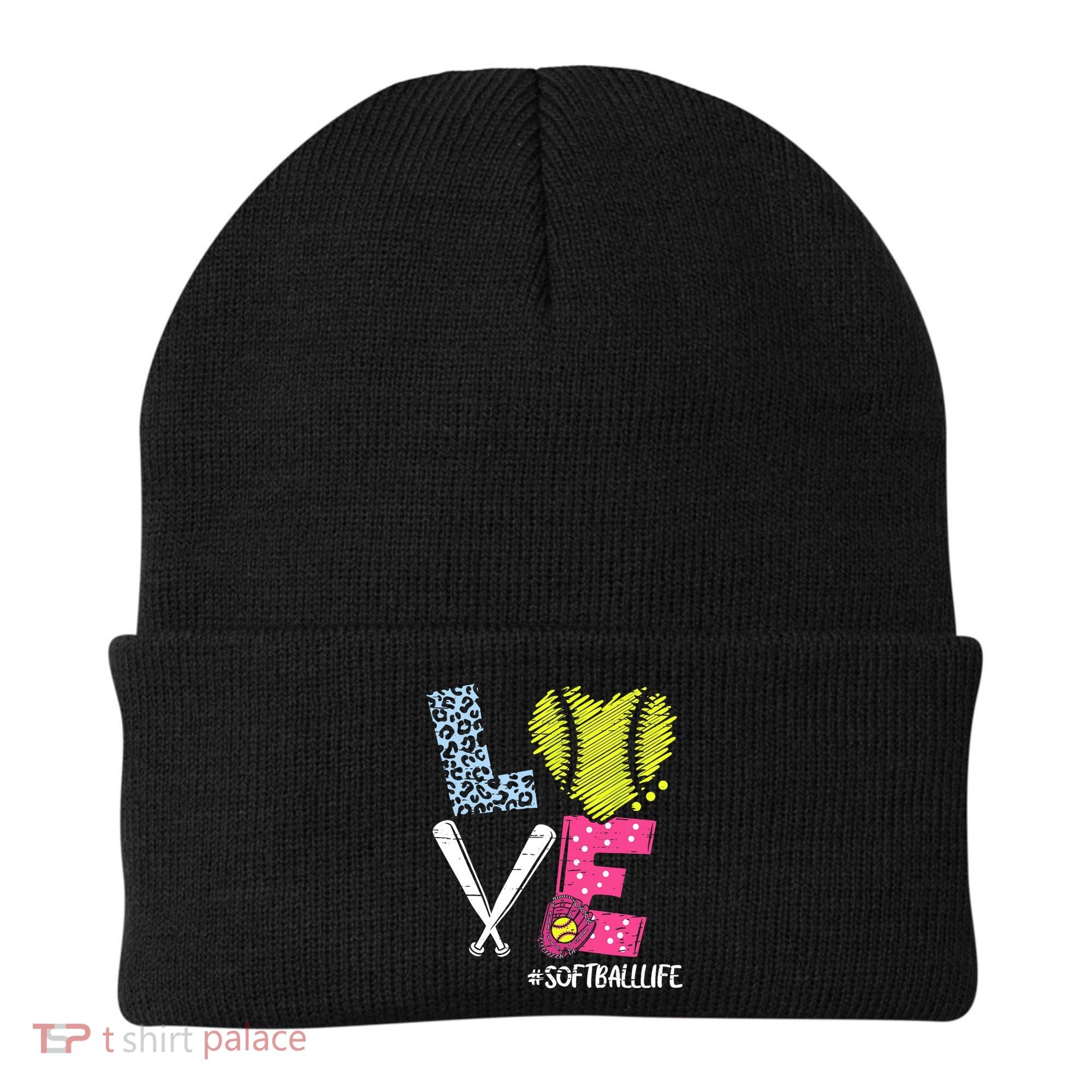 Love Softball Coach Player Softball Life Beanie