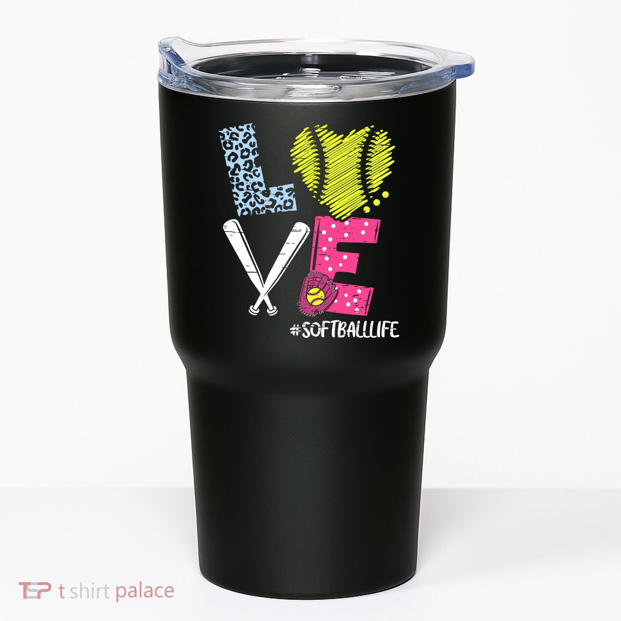 Love Softball Coach Player Softball Life Tumbler