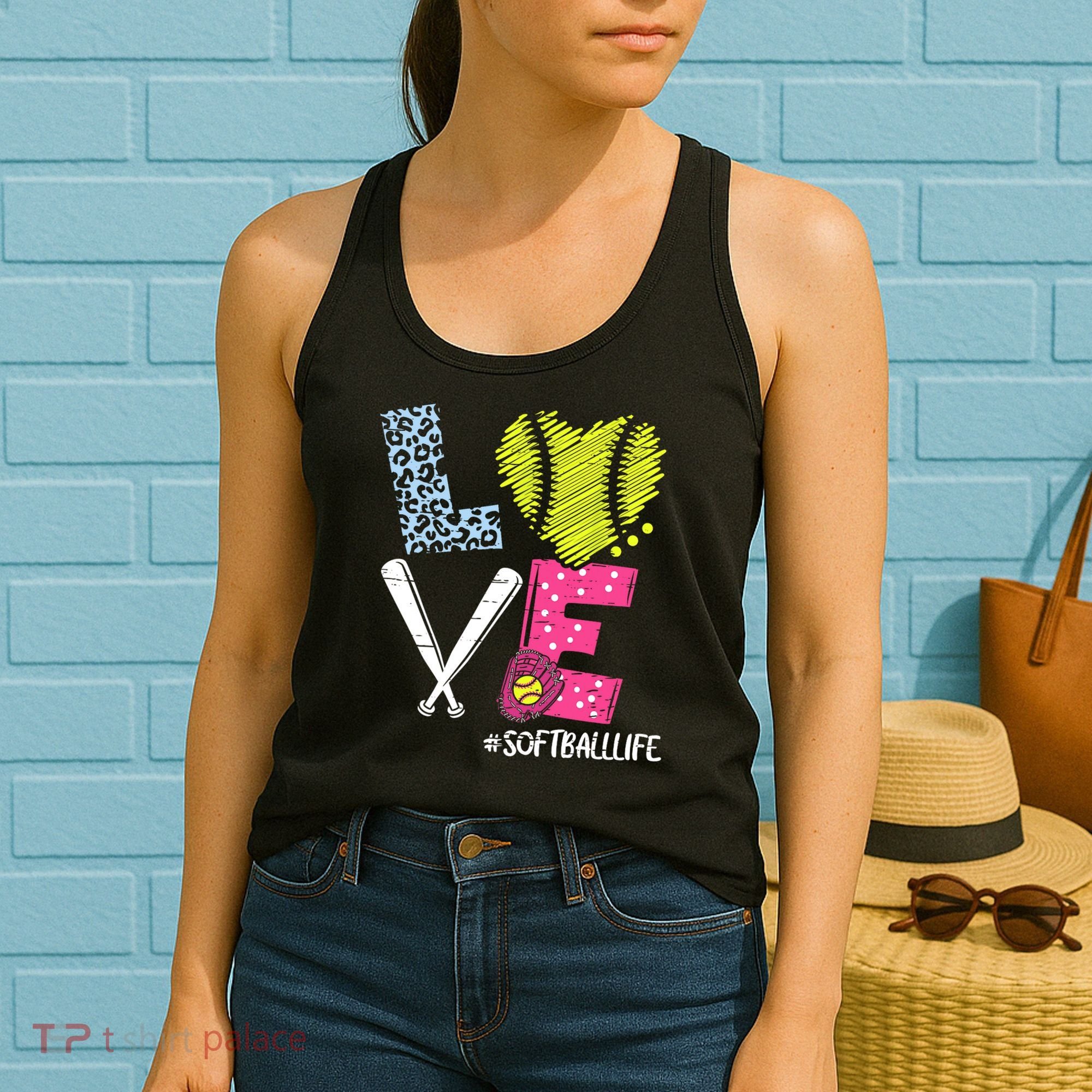 Love Softball Coach Player Softball Life Women's Tank Top