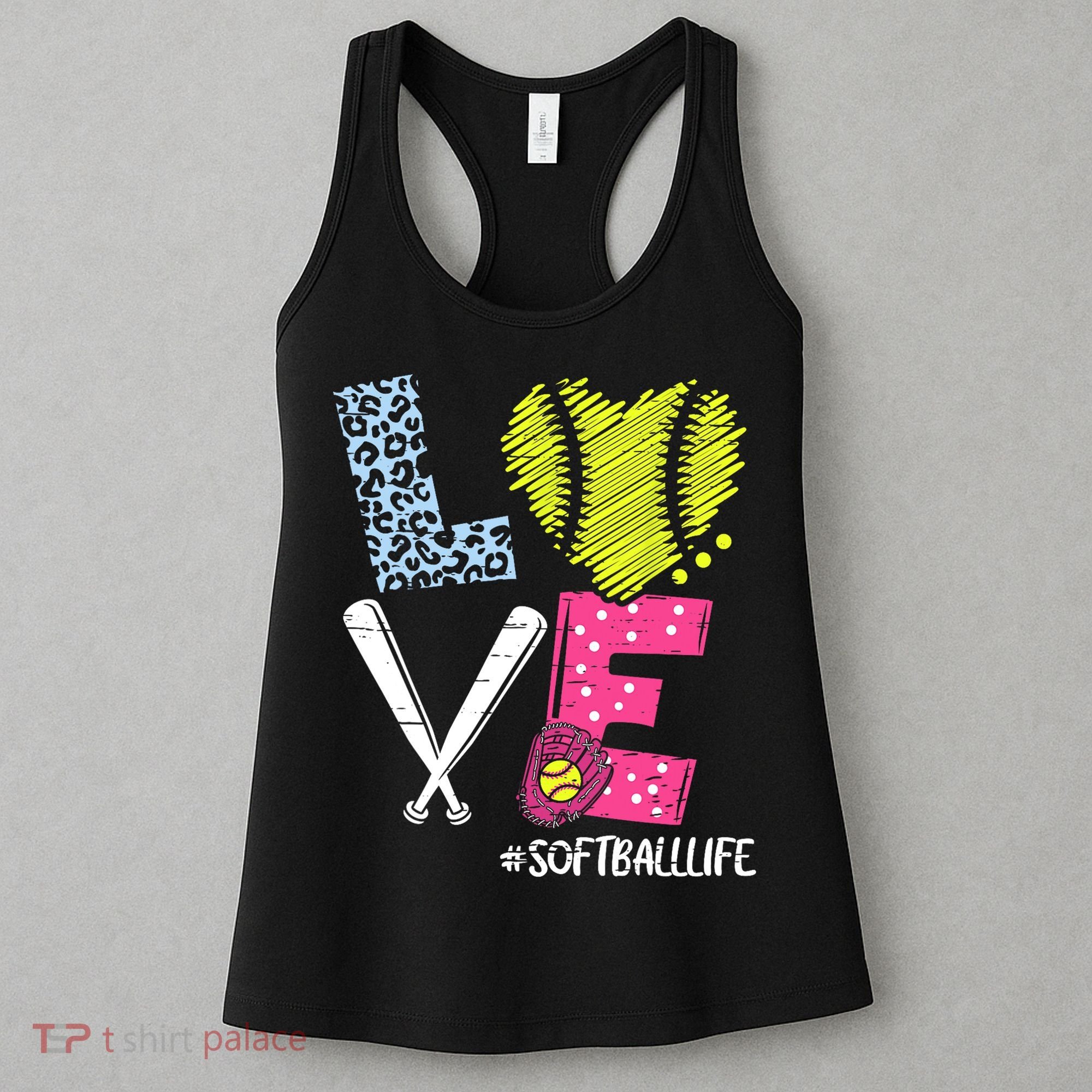 Love Softball Coach Player Softball Life Women's Tank Top