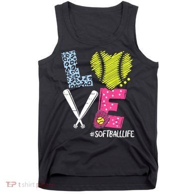 Love Softball Coach Player Softball Life Tank Top