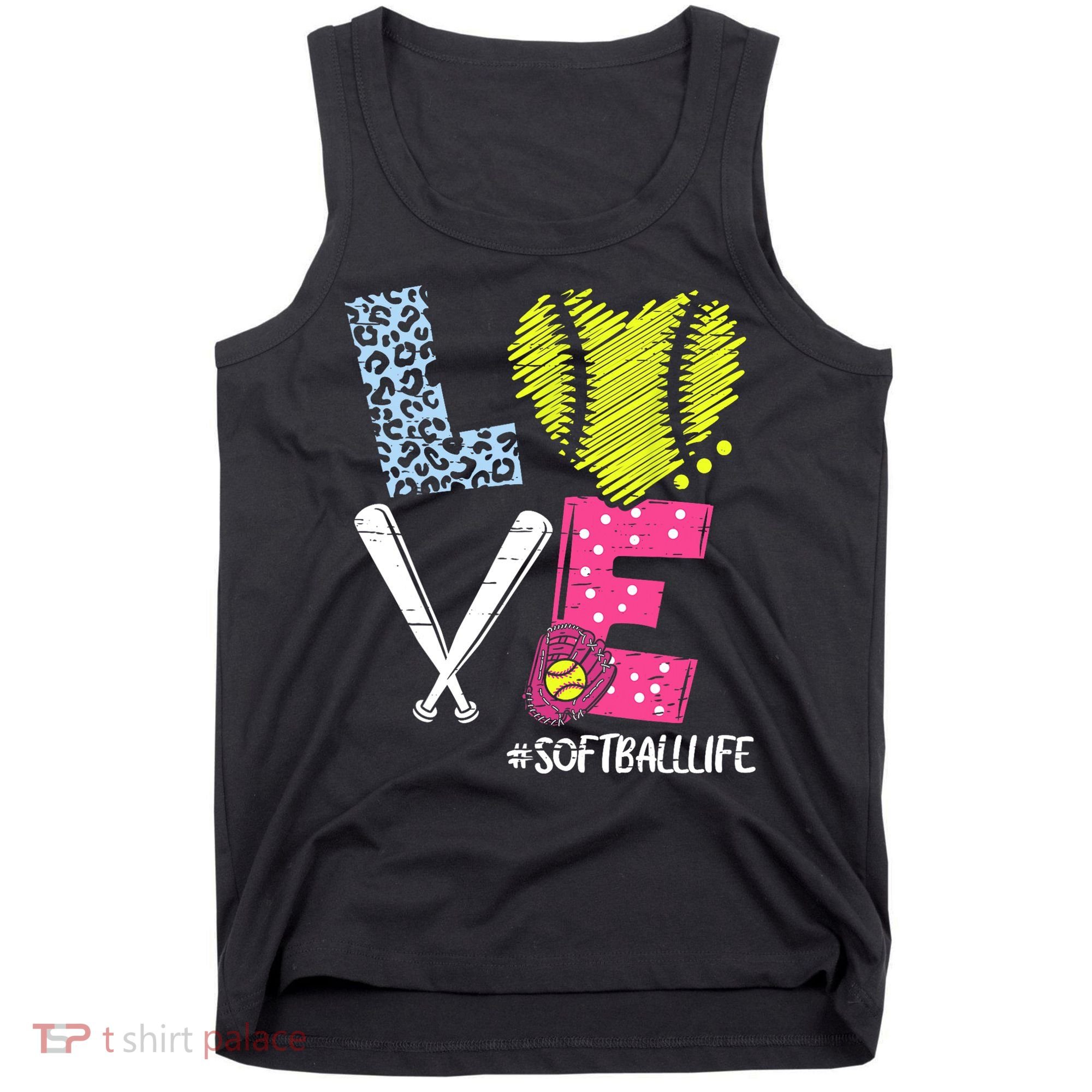 Love Softball Coach Player Softball Life Tank Top