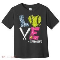 Love Softball Coach Player Softball Life Toddler T-Shirt thumb 0