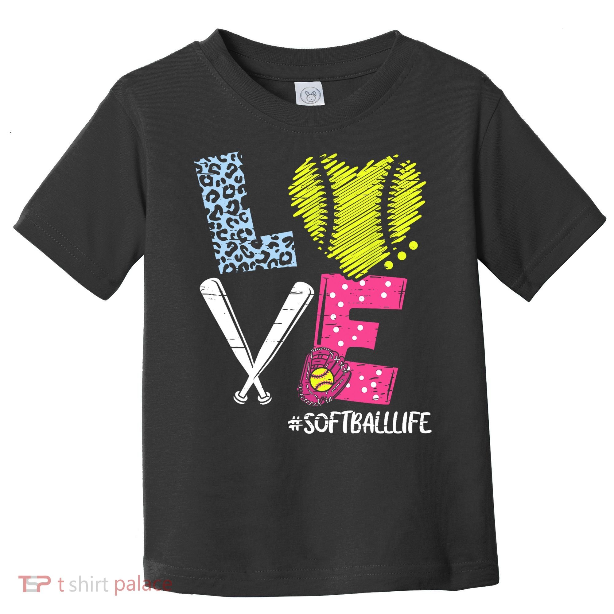 Love Softball Coach Player Softball Life Toddler T-Shirt