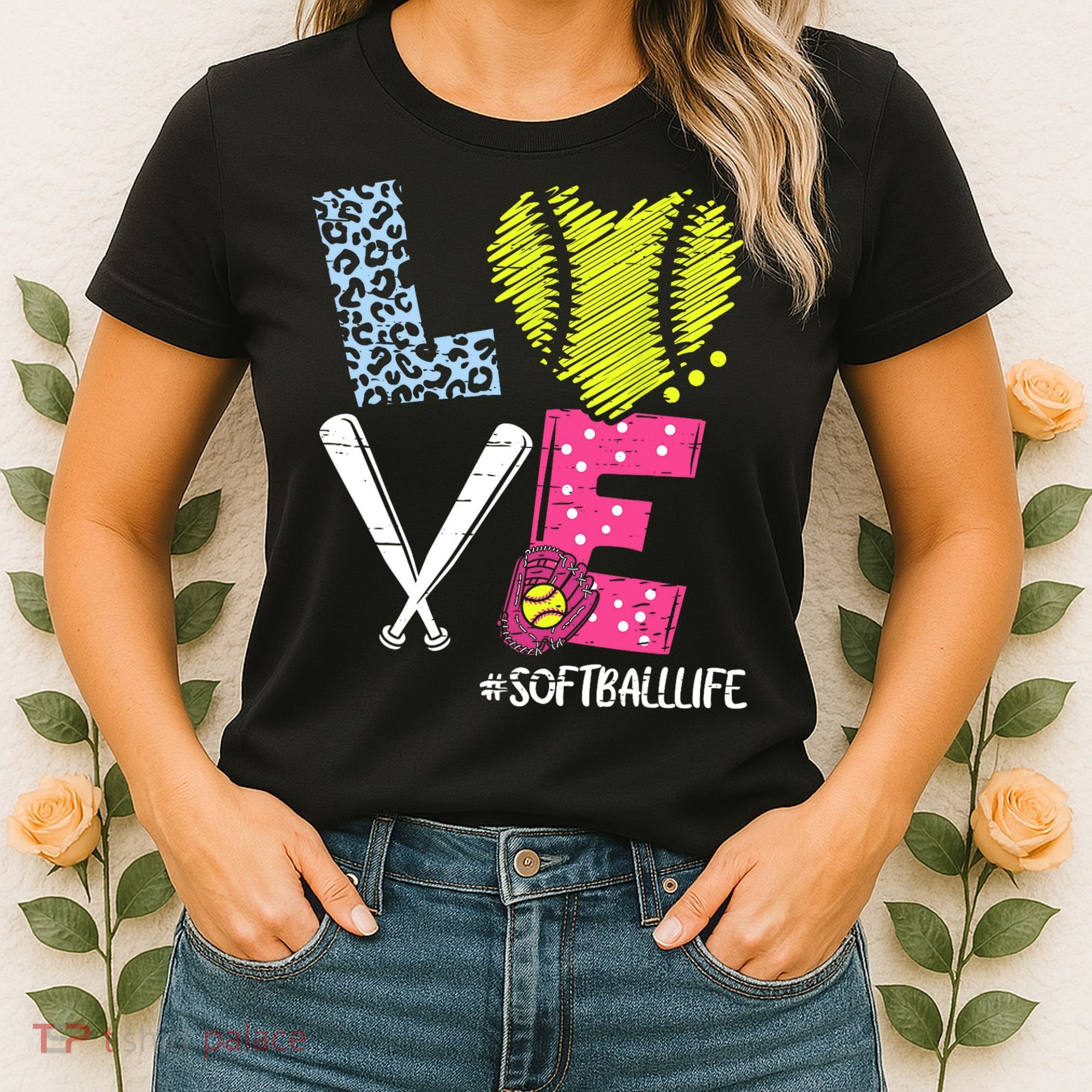 Love Softball Coach Player Softball Life Women's T-Shirt