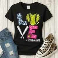 Love Softball Coach Player Softball Life Women's T-Shirt thumb 3