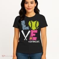Love Softball Coach Player Softball Life Women's T-Shirt thumb 4