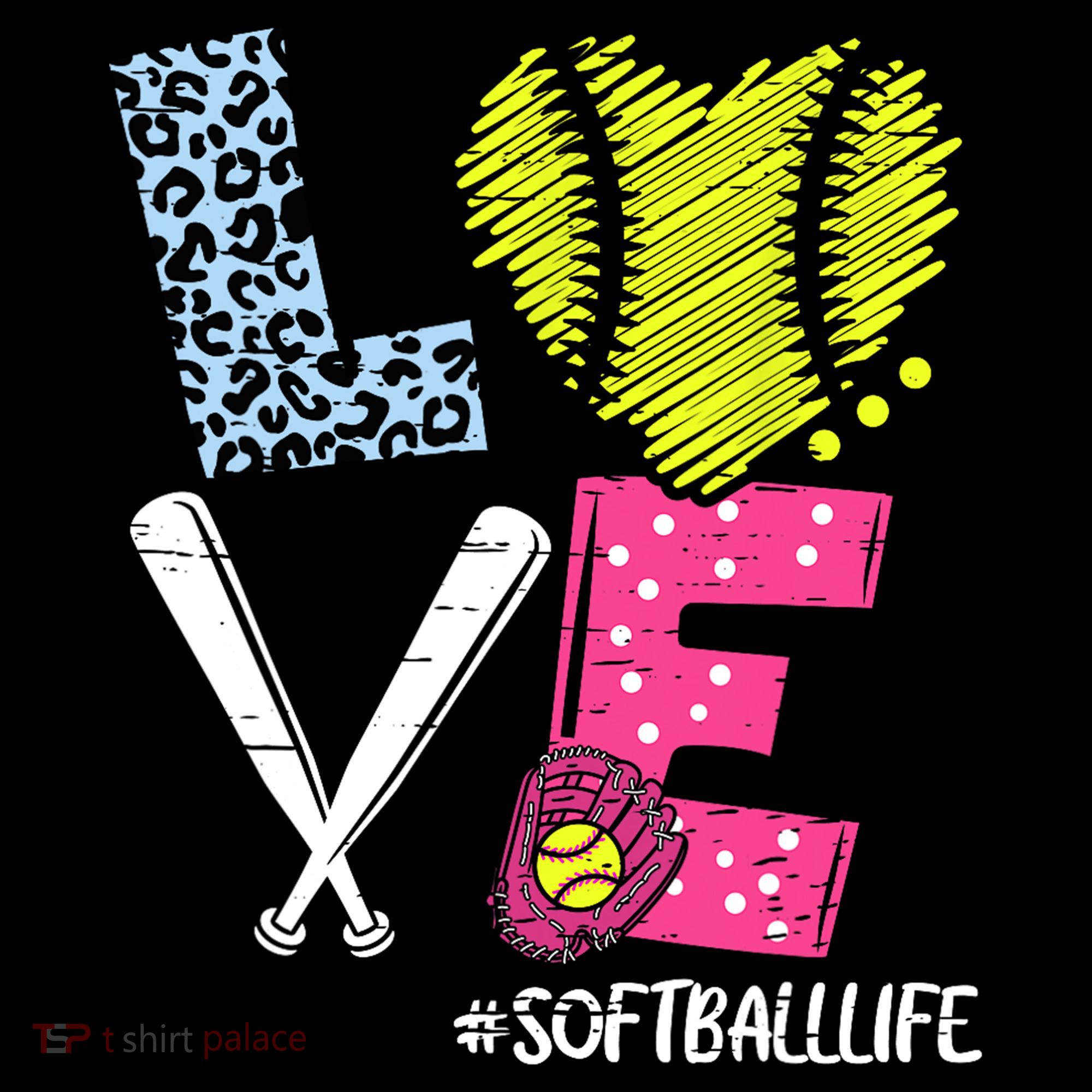 Love Softball Coach Player Softball Life Kids Sweatshirt