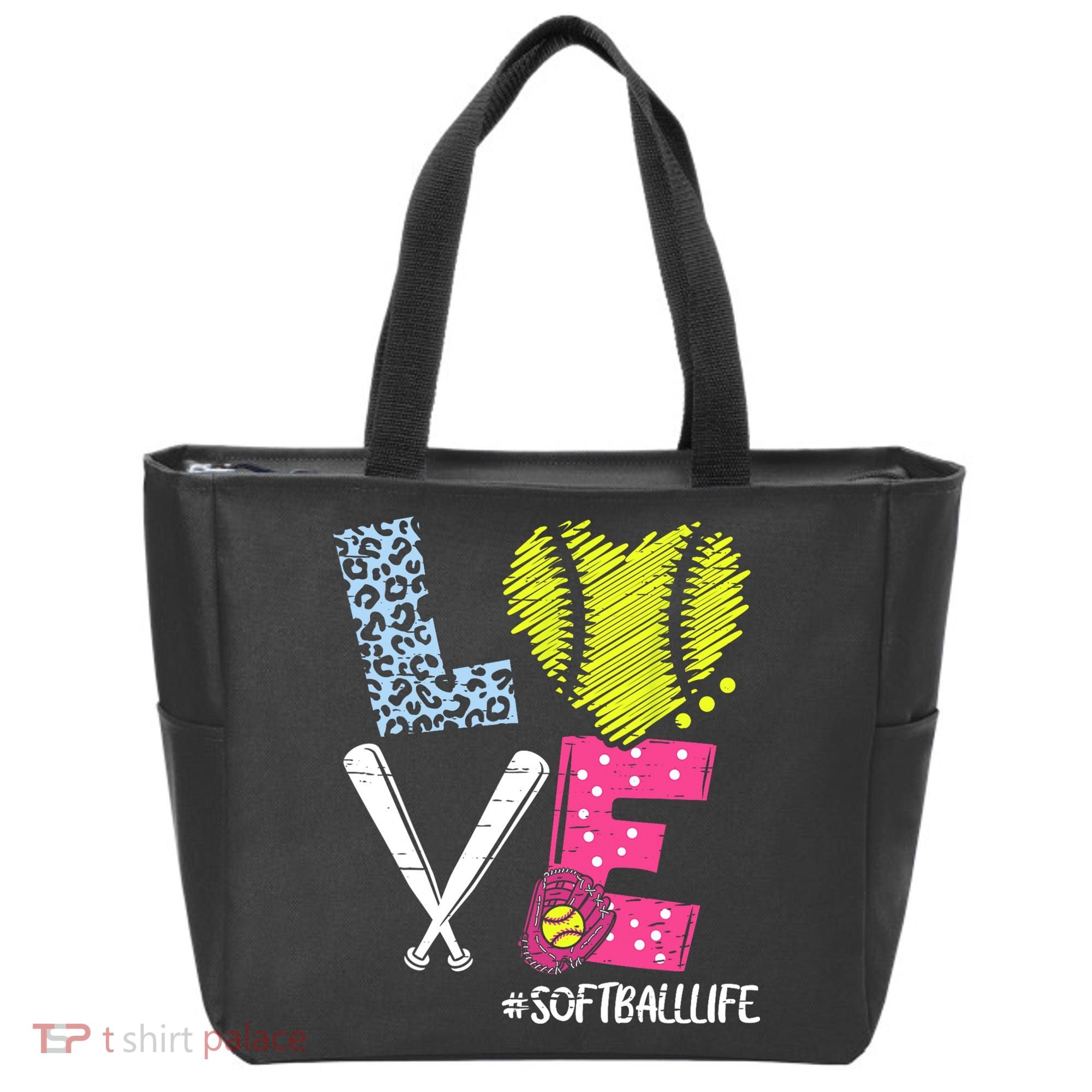 Love Softball Coach Player Softball Life Tote Bag