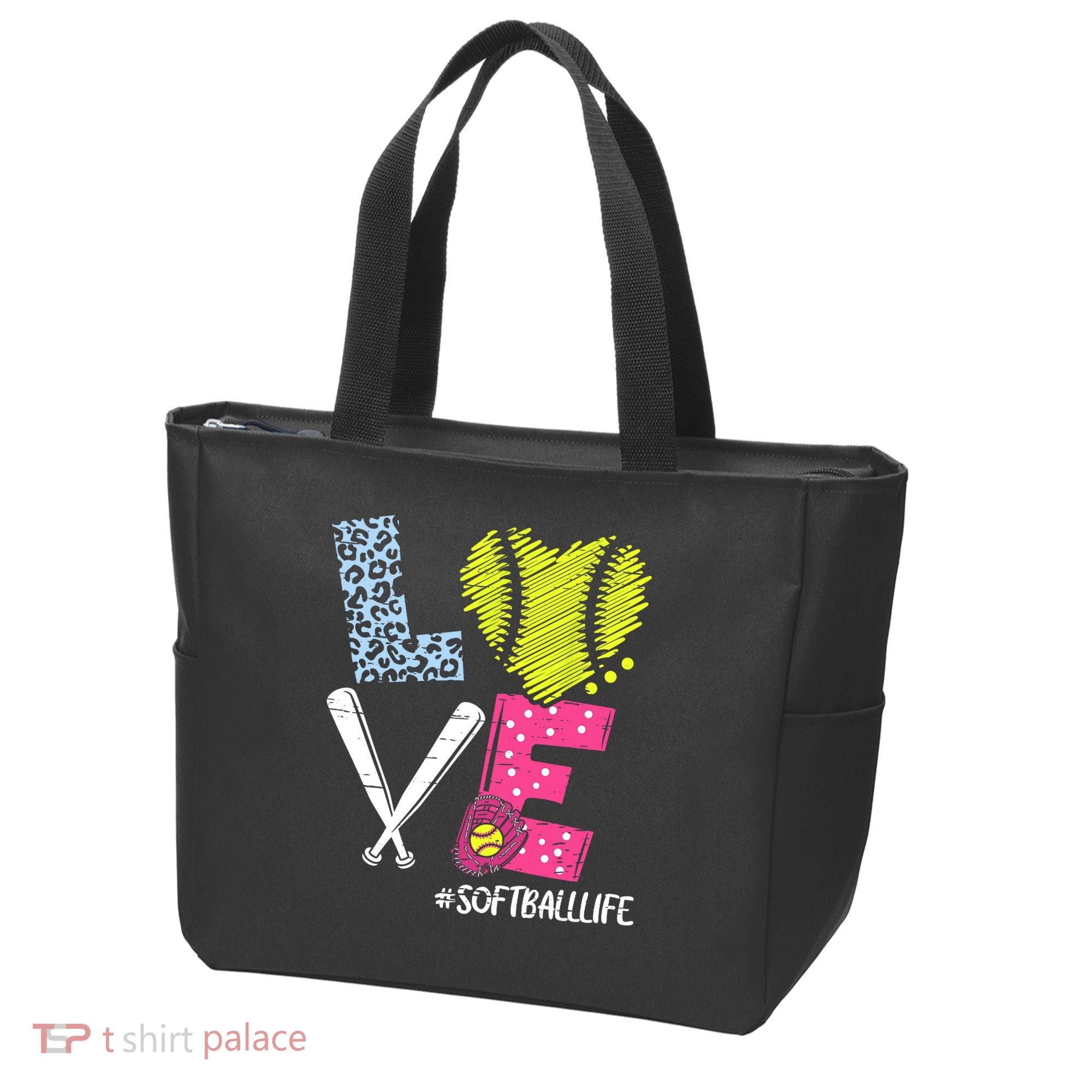 Love Softball Coach Player Softball Life Tote Bag