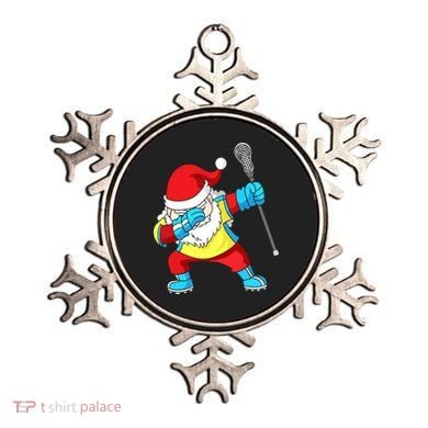 Lacrosse Santa Claus Christmas Dabbing Ornament