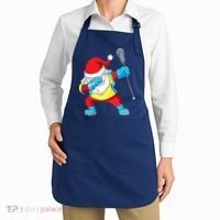 Lacrosse Santa Claus Christmas Dabbing Apron thumb 2