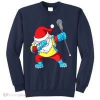 Lacrosse Santa Claus Christmas Dabbing Sweatshirt thumb 0