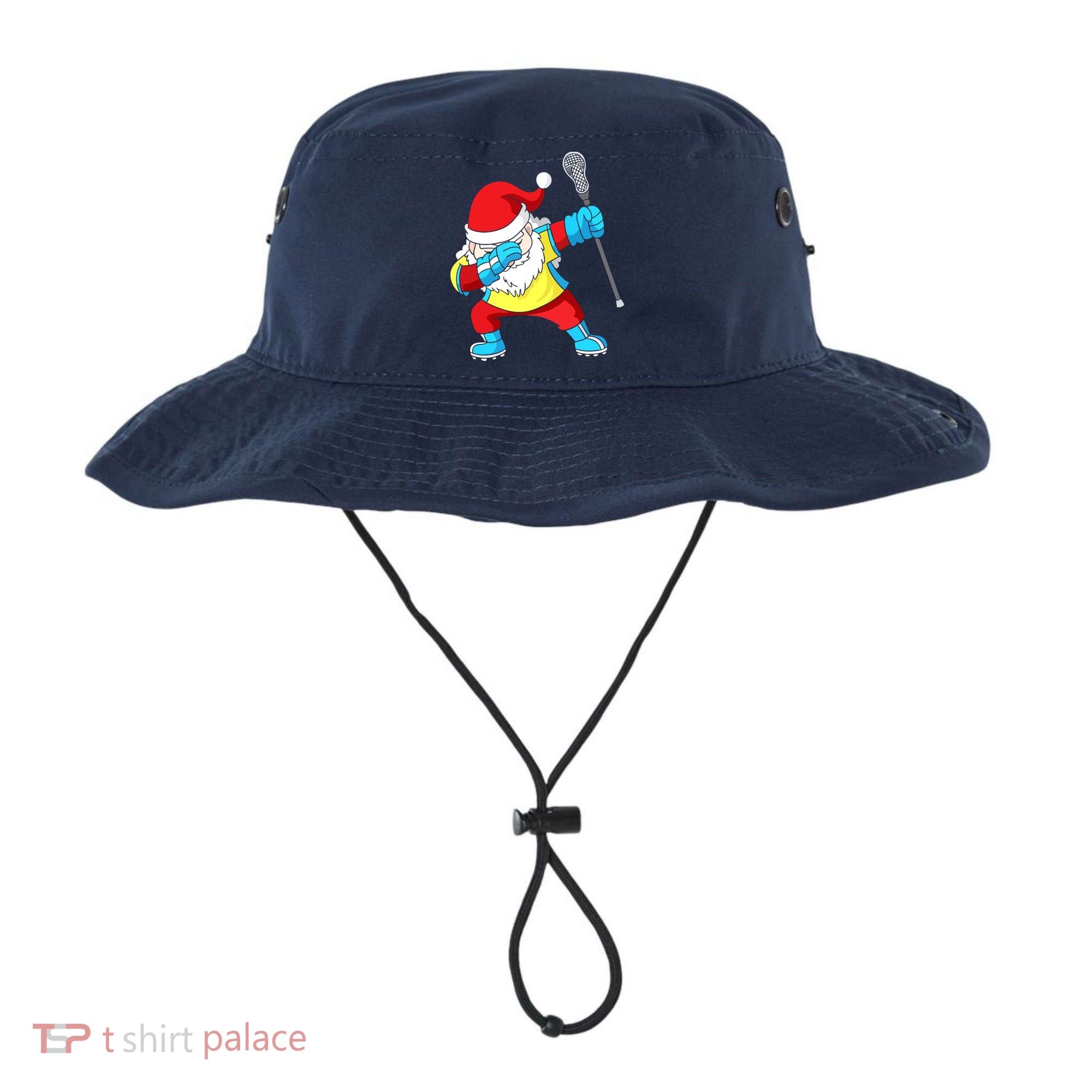 Lacrosse Santa Claus Christmas Dabbing Bucket Hat