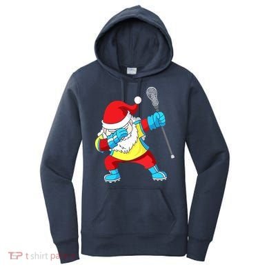 Lacrosse Santa Claus Christmas Dabbing Women's Hoodie