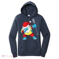 Lacrosse Santa Claus Christmas Dabbing Women's Hoodie thumb 0