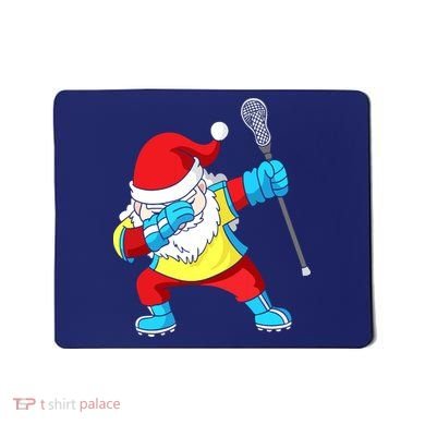 Lacrosse Santa Claus Christmas Dabbing Mousepad