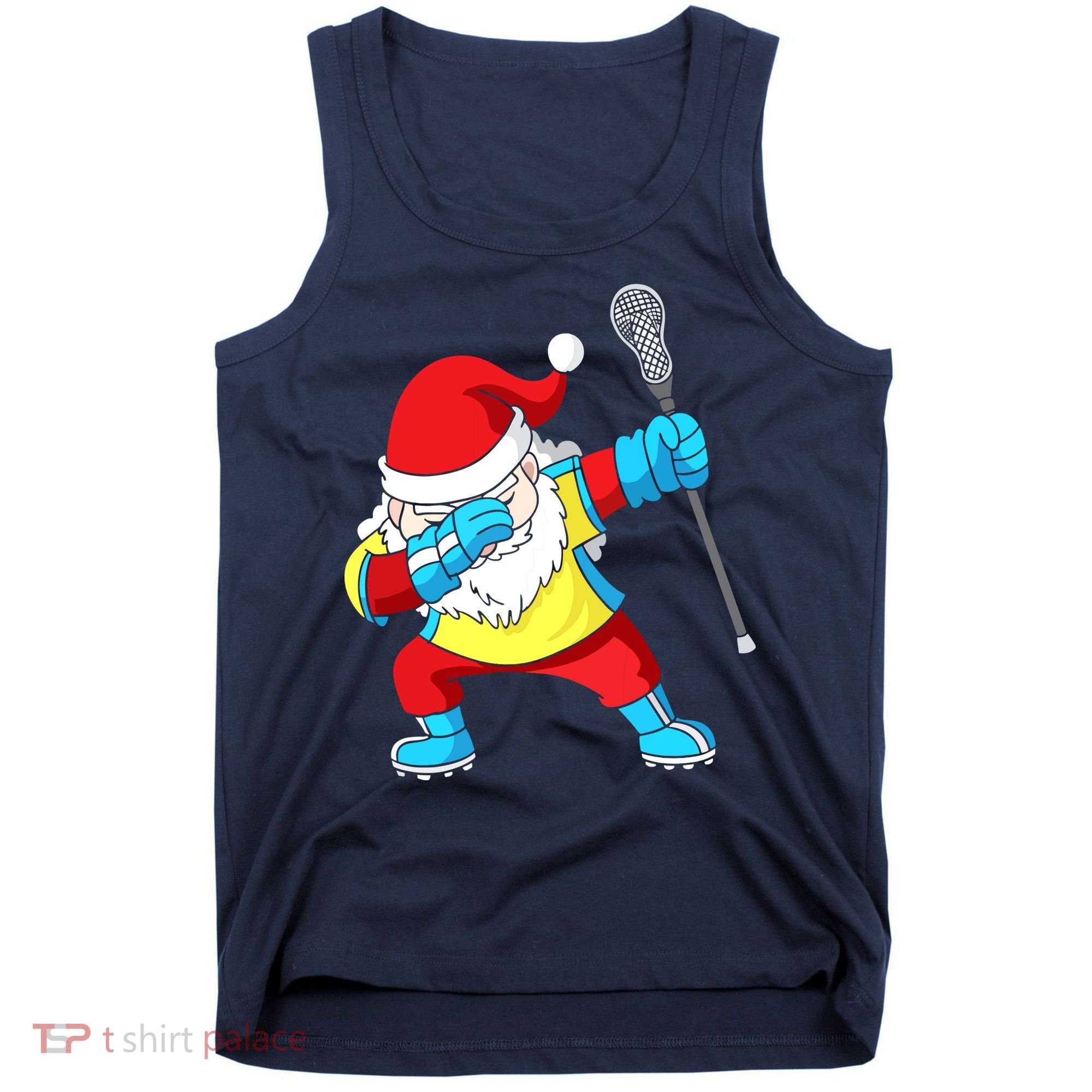Lacrosse Santa Claus Christmas Dabbing Tank Top