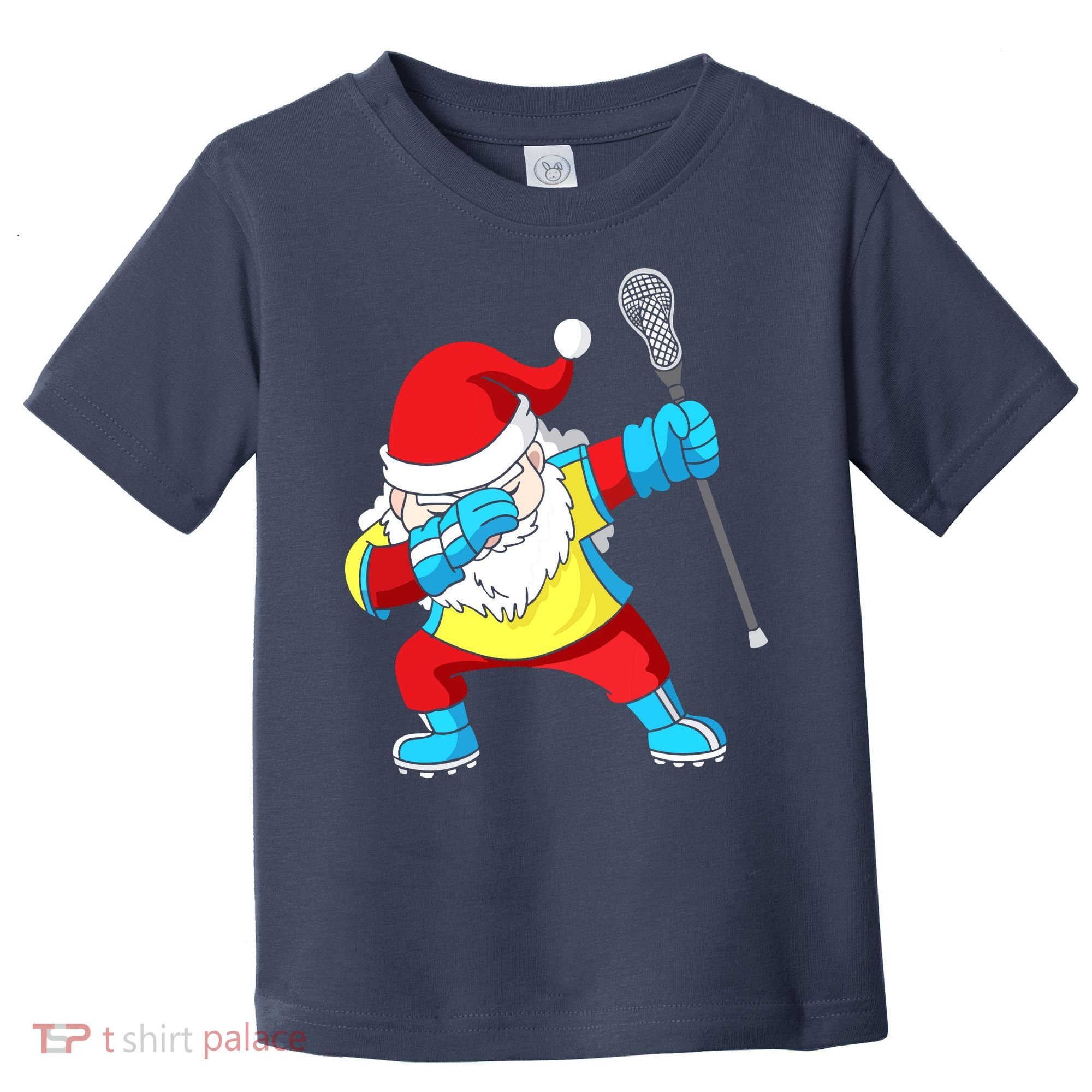 Lacrosse Santa Claus Christmas Dabbing Toddler T-Shirt