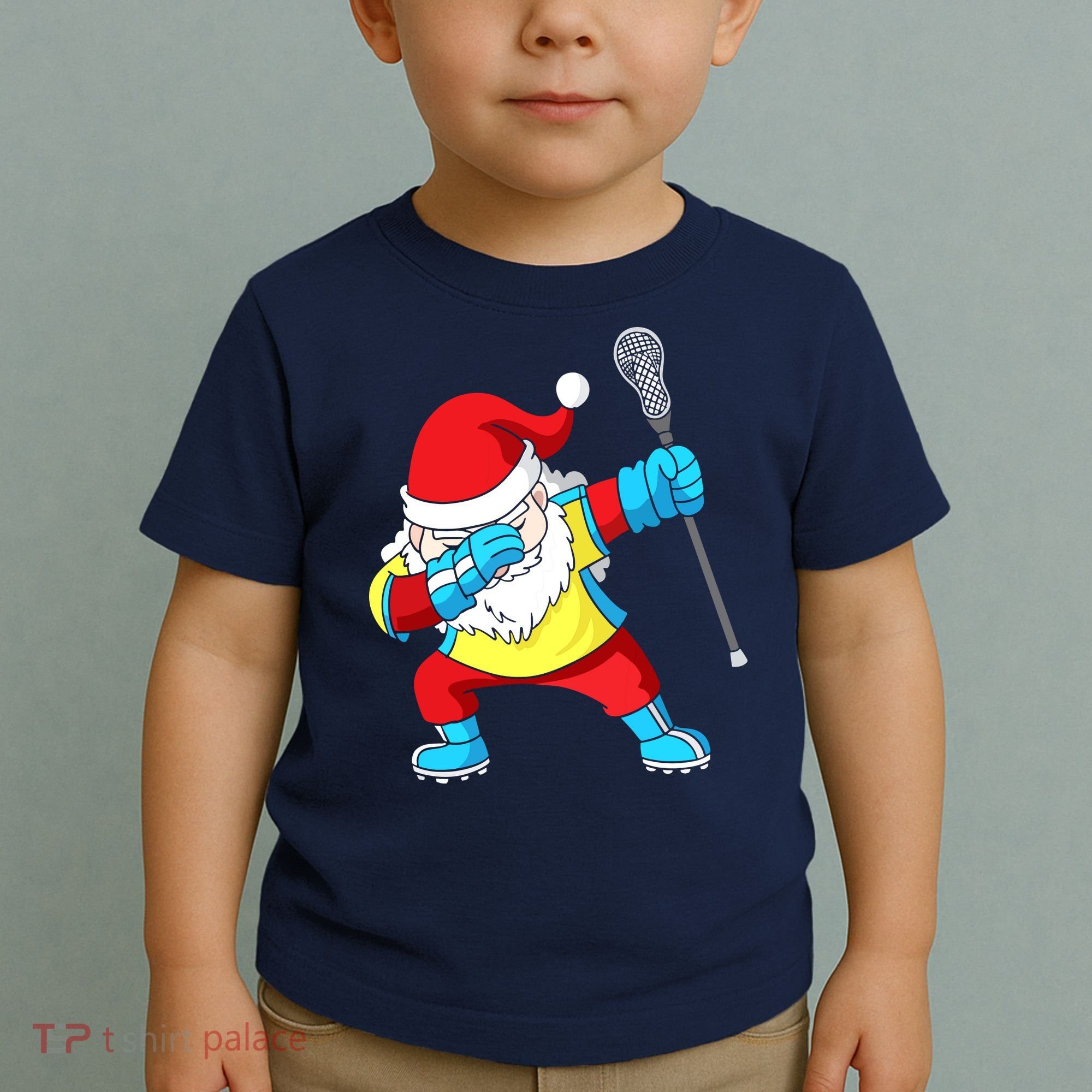 Lacrosse Santa Claus Christmas Dabbing Toddler T-Shirt