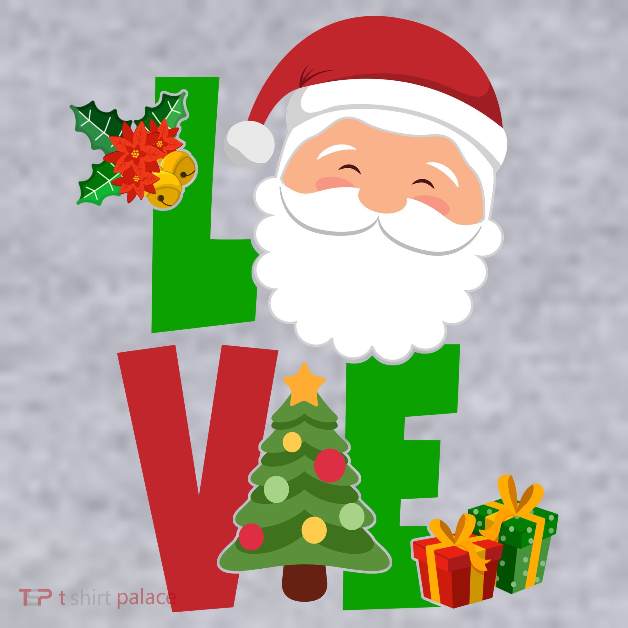 Love Santa Claus Christmas Holiday Cute Women's Sweatshirt