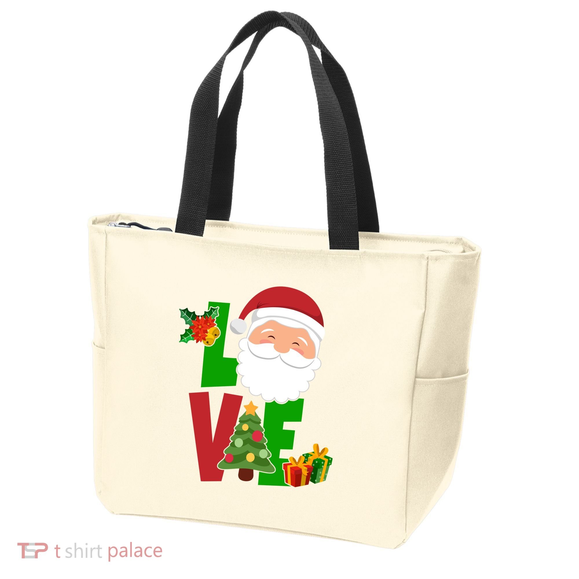 Love Santa Claus Christmas Holiday Cute Tote Bag