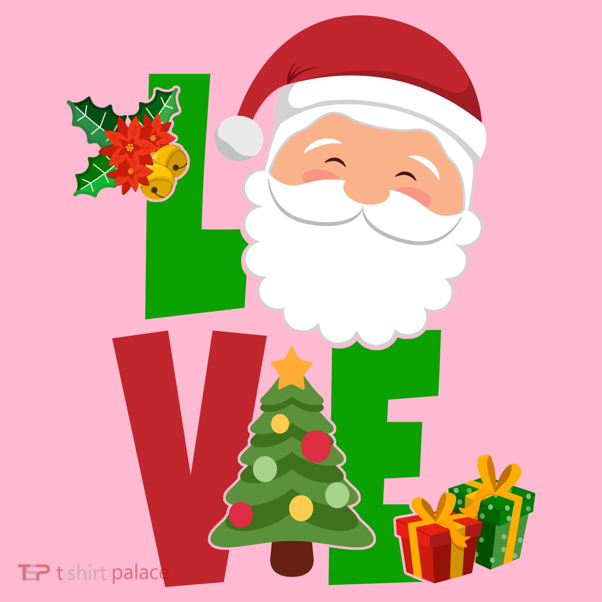 Love Santa Claus Christmas Holiday Cute Coaster