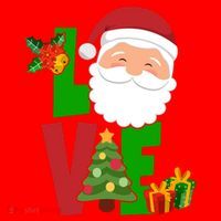 Love Santa Claus Christmas Holiday Cute Santa Hat thumb 1