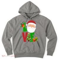 Love Santa Claus Christmas Holiday Cute Hoodie thumb 0