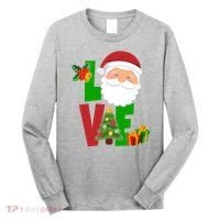 Love Santa Claus Christmas Holiday Cute Long Sleeve Shirt thumb 0