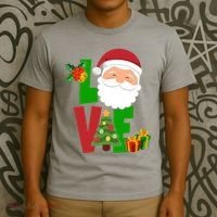 Love Santa Claus Christmas Holiday Cute T-Shirt thumb 3