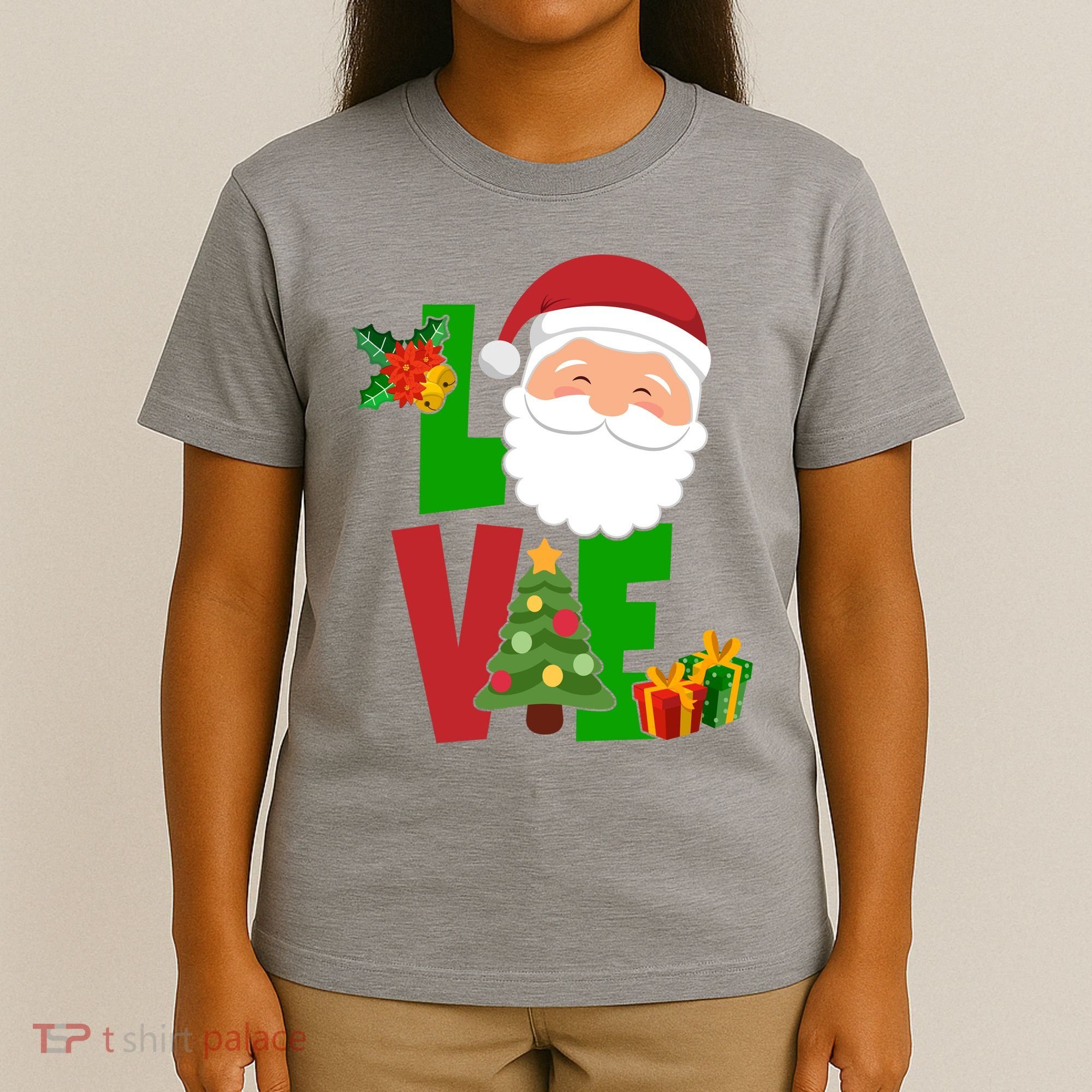 Love Santa Claus Christmas Holiday Cute T-Shirt