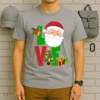 Love Santa Claus Christmas Holiday Cute T-Shirt thumb 6