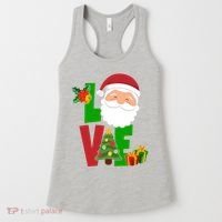 Love Santa Claus Christmas Holiday Cute Women's Tank Top thumb 0
