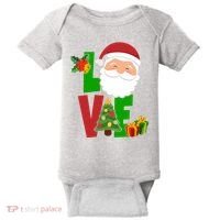 Love Santa Claus Christmas Holiday Cute Baby Bodysuit thumb 0
