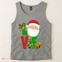 Love Santa Claus Christmas Holiday Cute Tank Top thumb 2