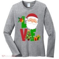 Love Santa Claus Christmas Holiday Cute Women's Long Sleeve Shirt thumb 0