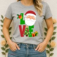 Love Santa Claus Christmas Holiday Cute Women's T-Shirt thumb 2