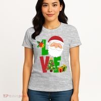 Love Santa Claus Christmas Holiday Cute Women's T-Shirt thumb 4