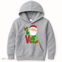 Love Santa Claus Christmas Holiday Cute Kids Hoodie thumb 0