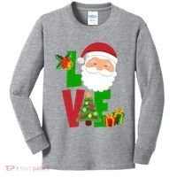 Love Santa Claus Christmas Holiday Cute Kids Long Sleeve Shirt thumb 0