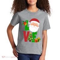 Love Santa Claus Christmas Holiday Cute Kids T-Shirt thumb 2